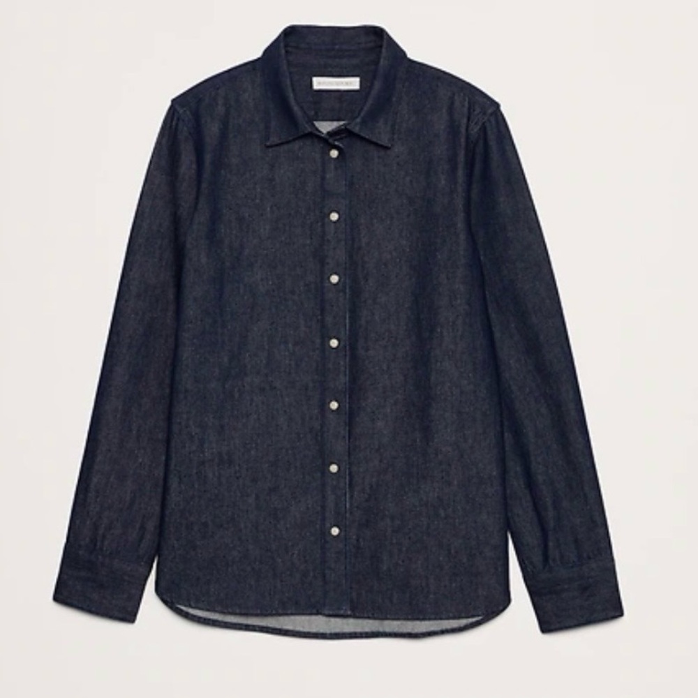 NWT | Banana Republic | Denim Snap Button Down Shirt | Size XL